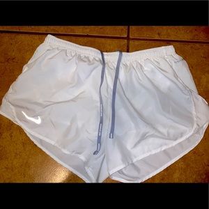 White Nike Dr fit shorts